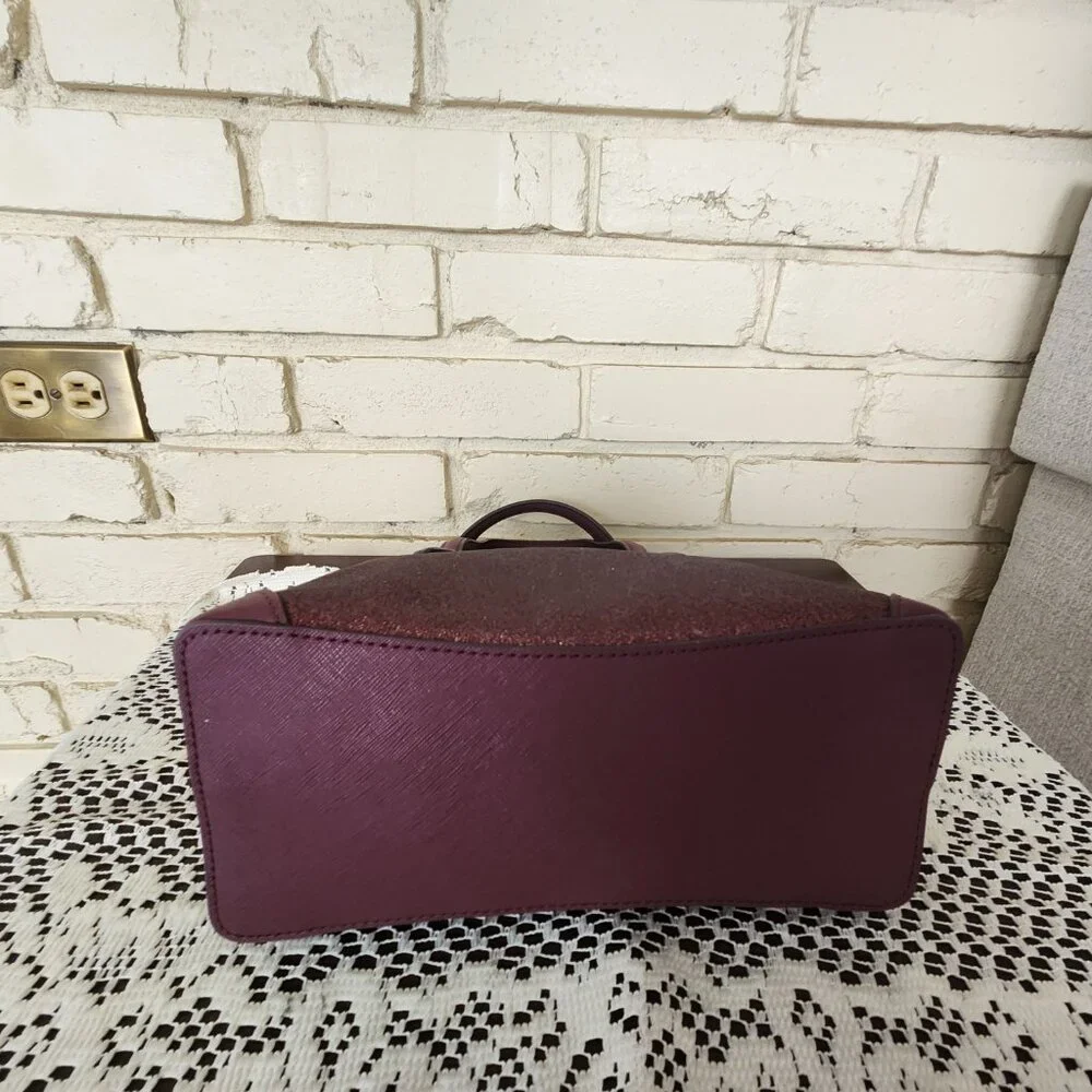 Like New Kate Spade Deep Nova Glitter Holiday Crossbody Bag Purse